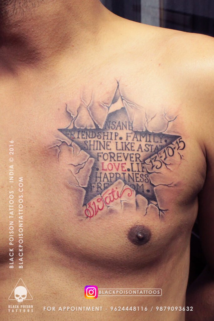 3D Star Tattoo