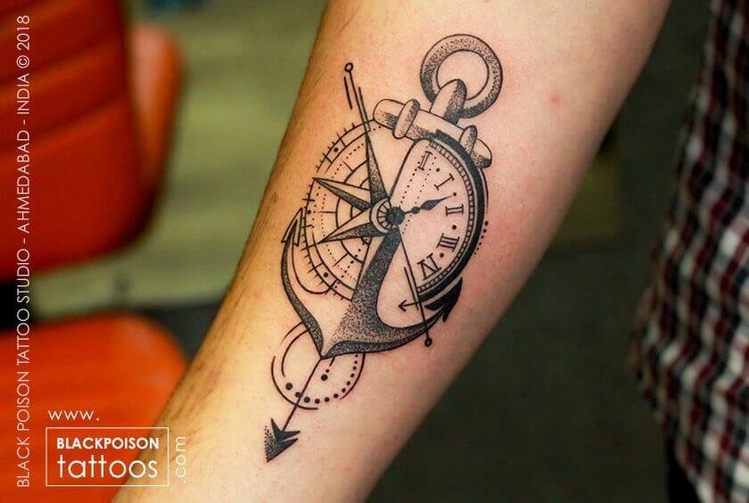 Nautical Star Compass Tattoo