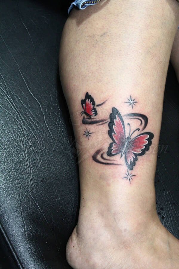 Butterfly Tattoo Ankle