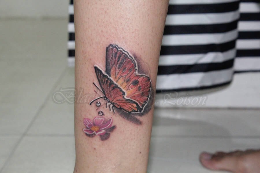 3D Butterfly Tattoo