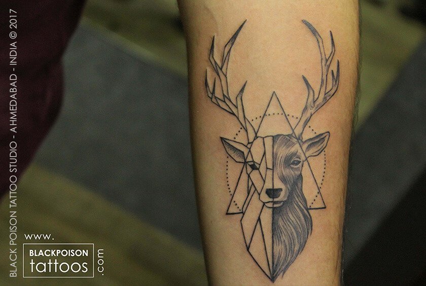 Deer antler Tattoo