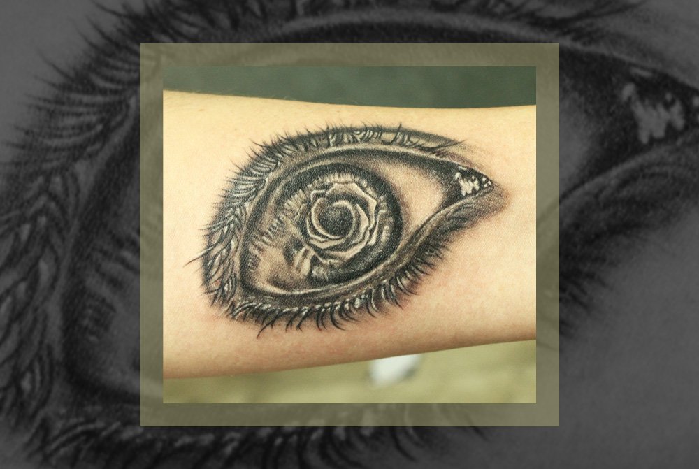 Realistic Eye Tattoo Inked By Black Poison Tattoos