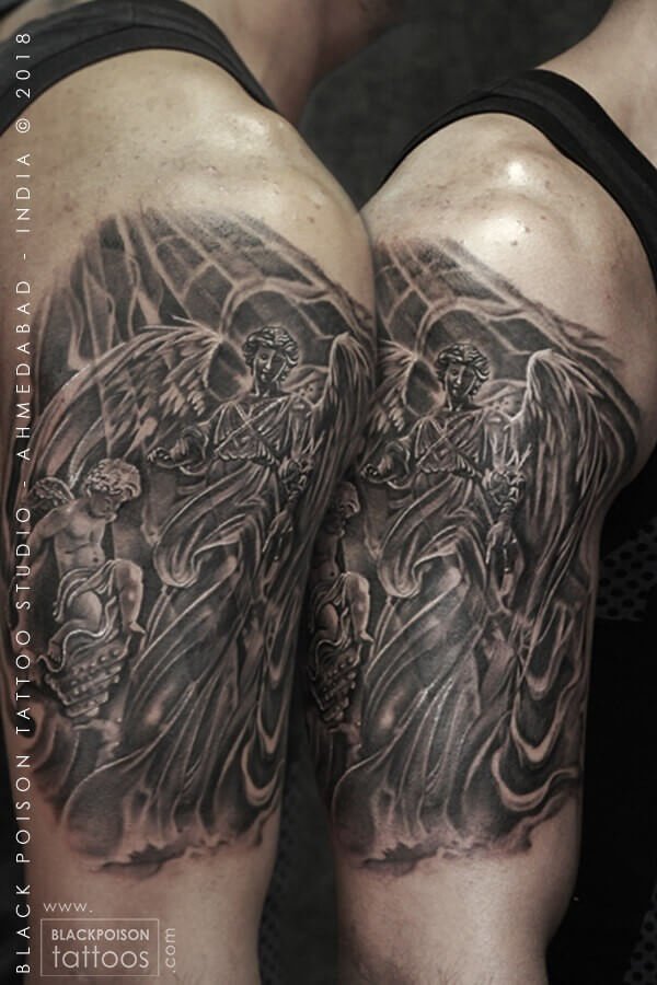 Guardian angel tattoo