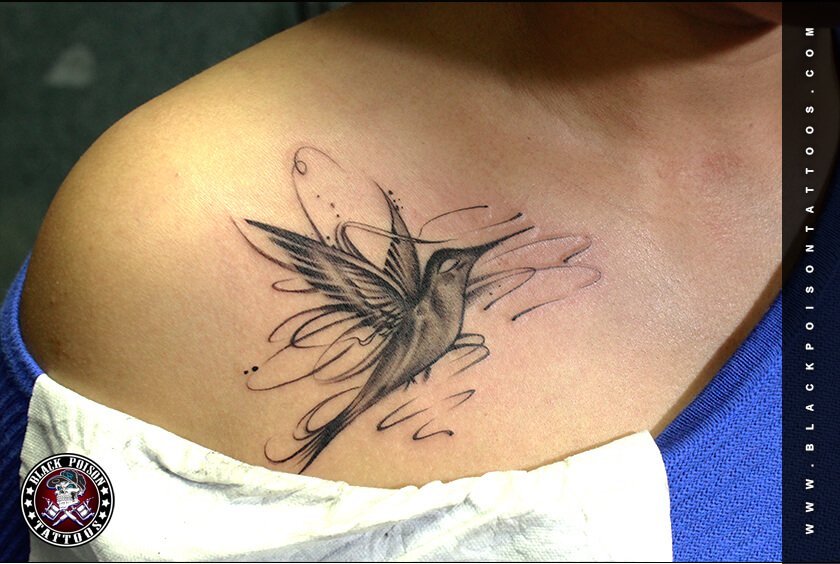 hummingbird tattoo design