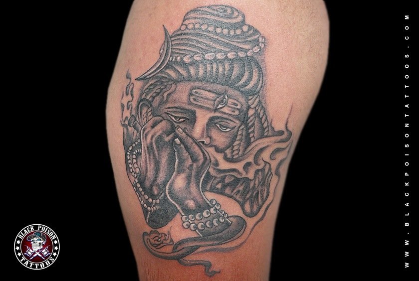 Lord Shiva Tattoo with Chillum