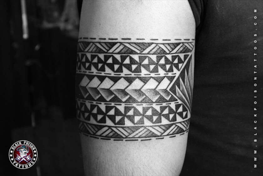 Maori Polynesian Armband Tattoo