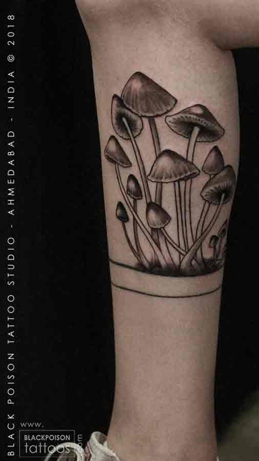 Magic Mushroom Tattoo