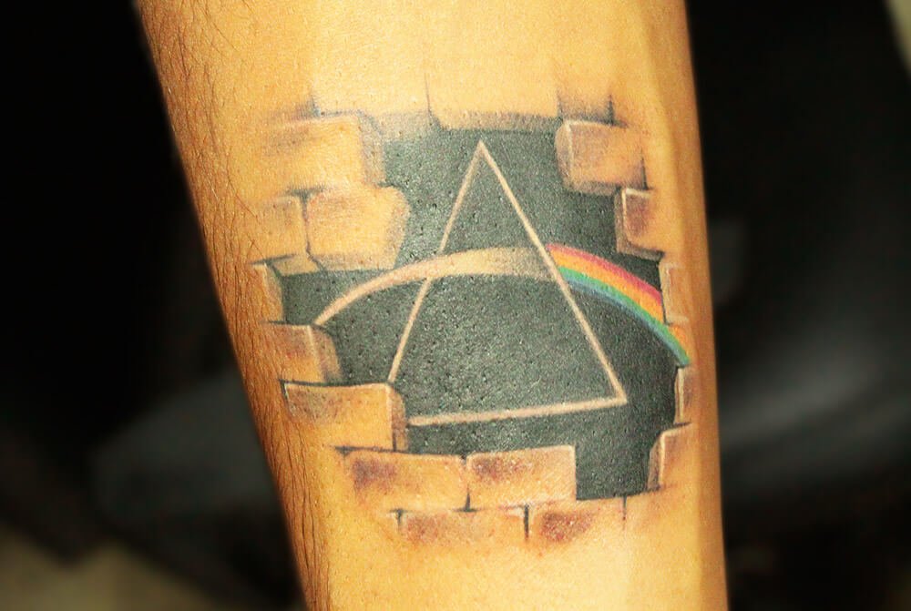 Pink Floyd, Prism Tattoo - Black Poison Tattoos