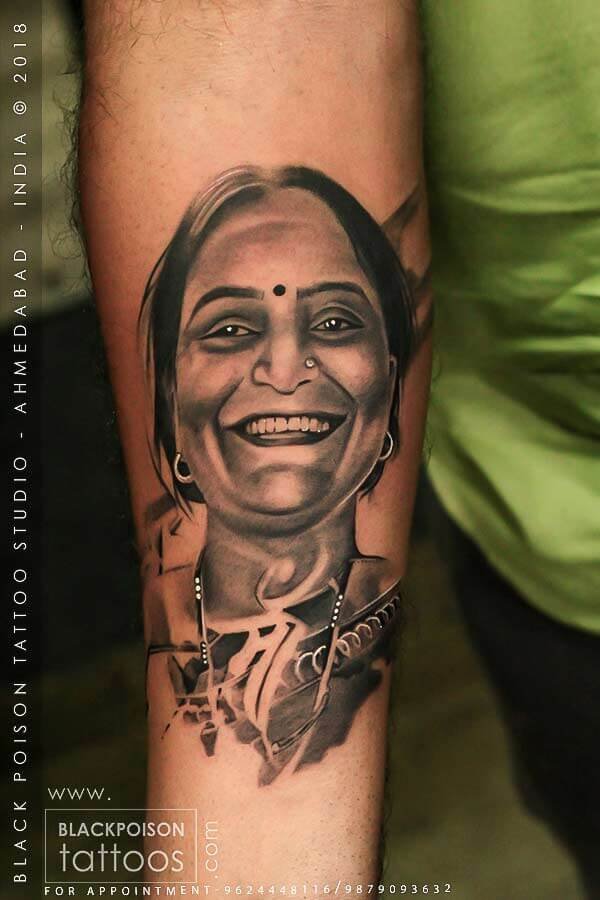 mother portrait tattoo