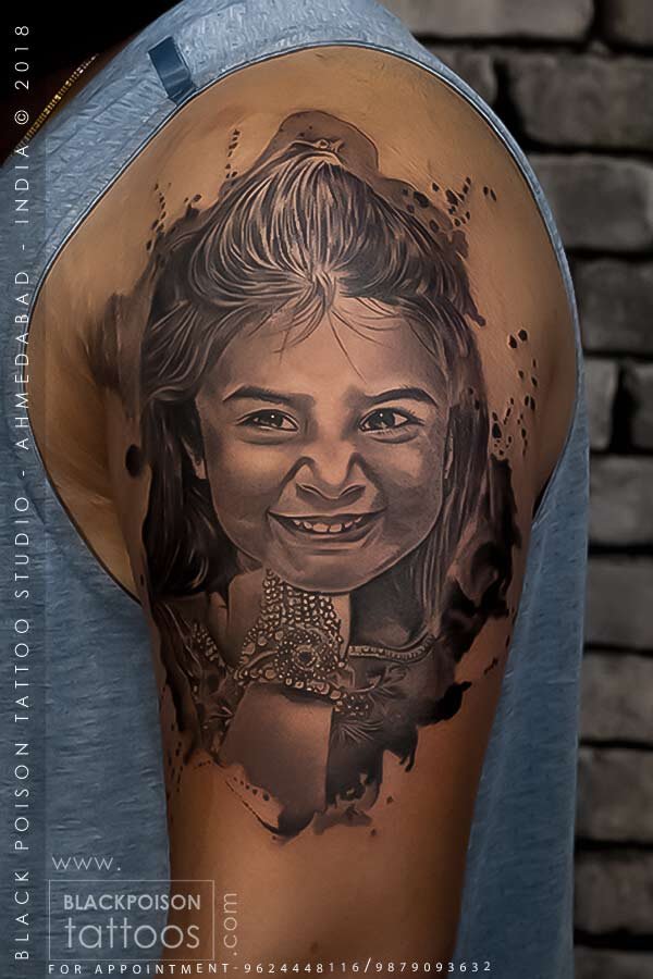 Daughter Portrait Tattoo