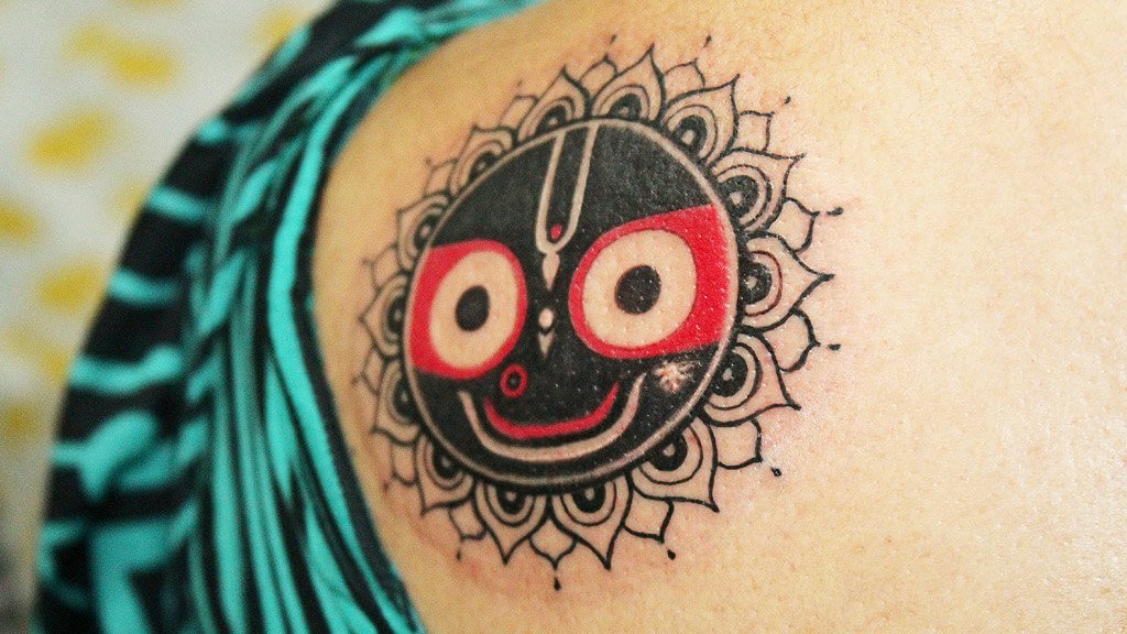 Custom Sun Tattoo Design