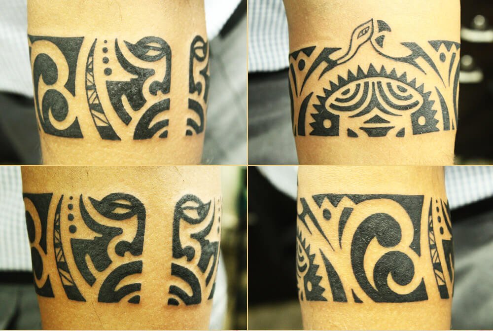 Solid Arm Band Tattoo - Black Poison Tattoos - Tattoo Studio in India