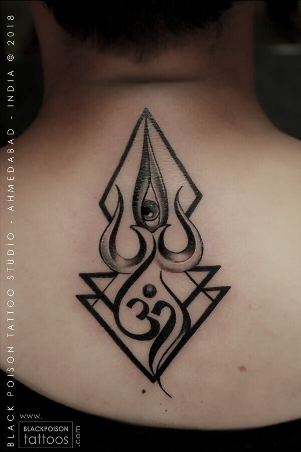 Om Trishul Tattoo